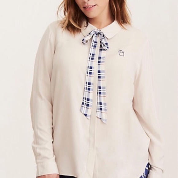 torrid Tops - Torrid doctor who blouse with plaid detail NWT